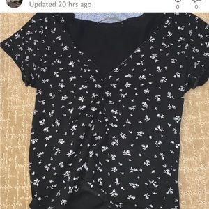 SOLD - black gina top and purple sweatpants